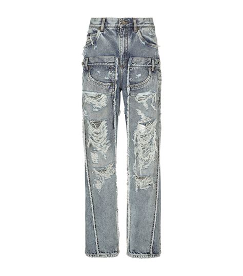 dolce gabbana jeans mit löcher|Denim Fashion: Luxury Jeans & Jackets .